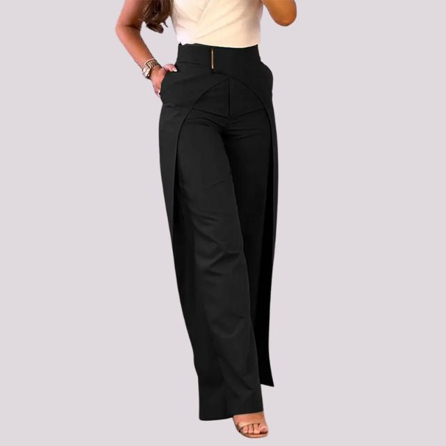 Miranda - High waisted trousers with wide leg