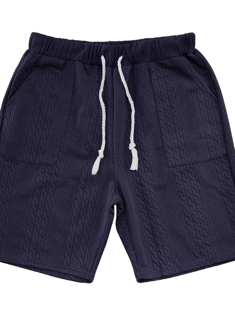 Andrew – set consisting of a comfortable V-neck knitted top and matching shorts