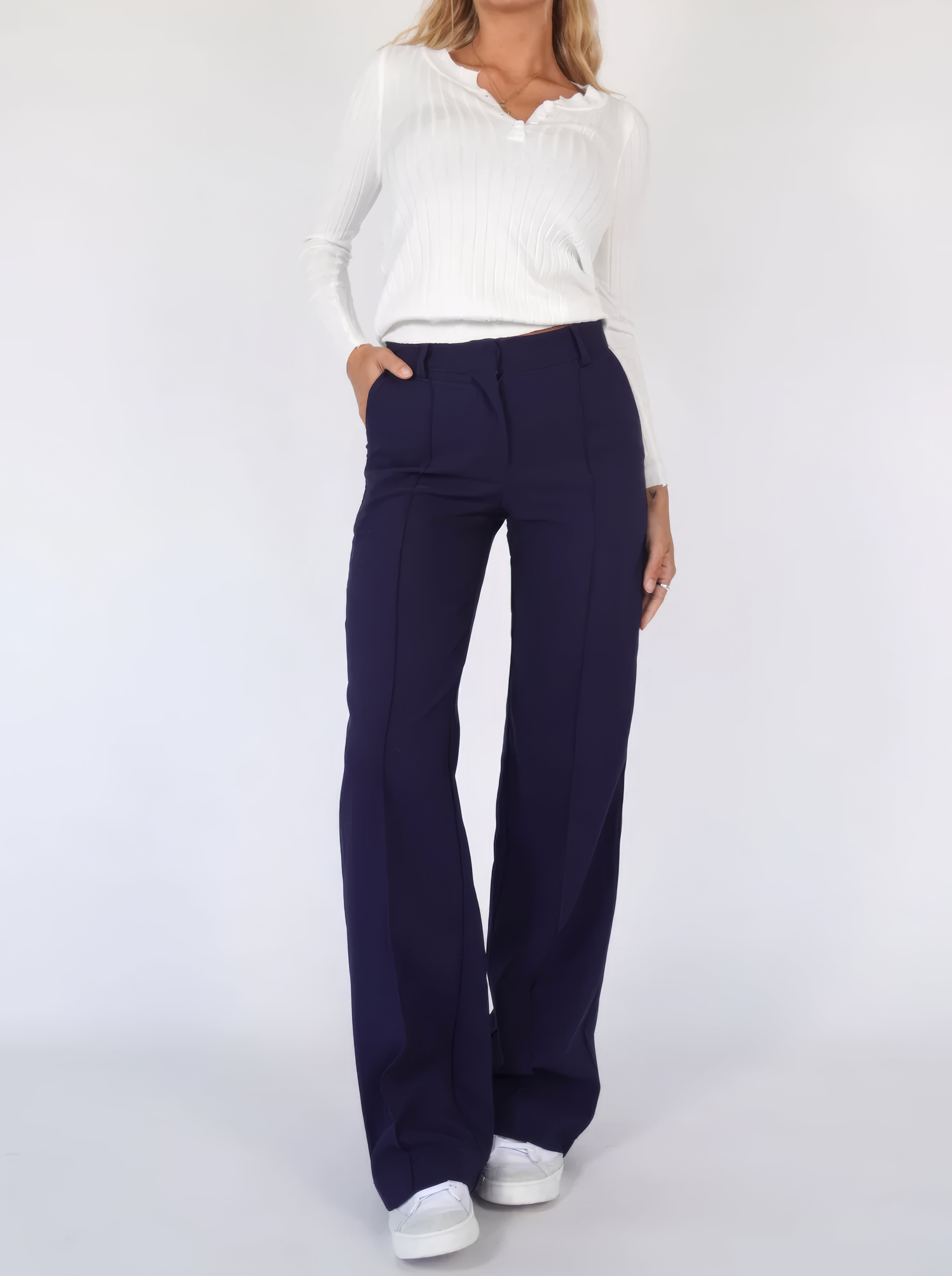 Susanne - Elegant, Comfortable Pants With Wide Legs