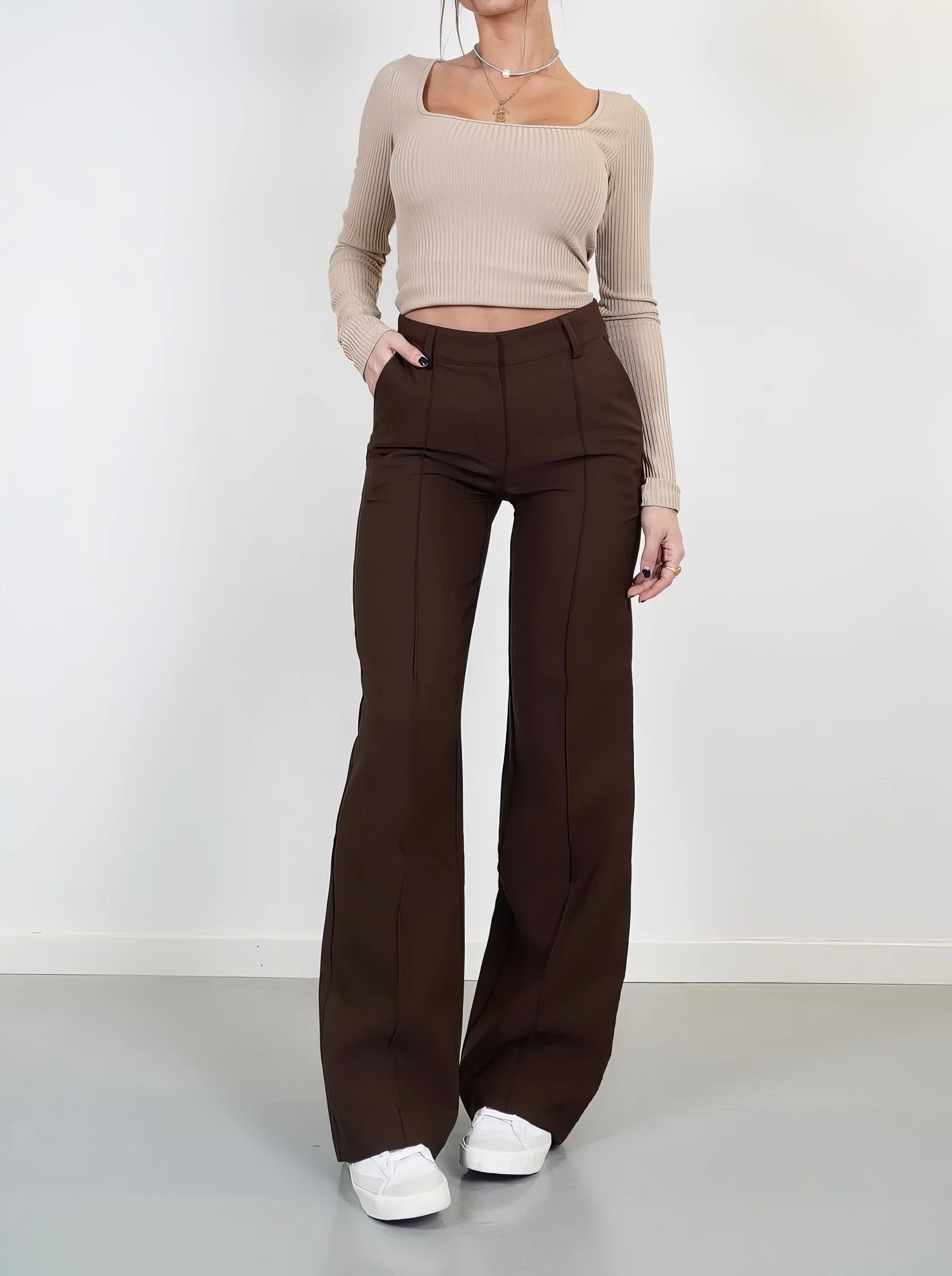 Siska - Elegant, Comfortable Wide Trousers