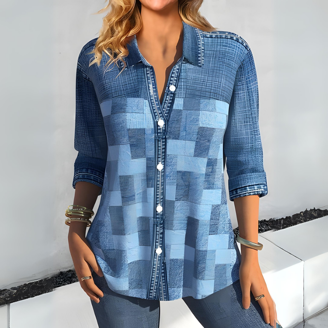 Sophie | Casual checked blouse