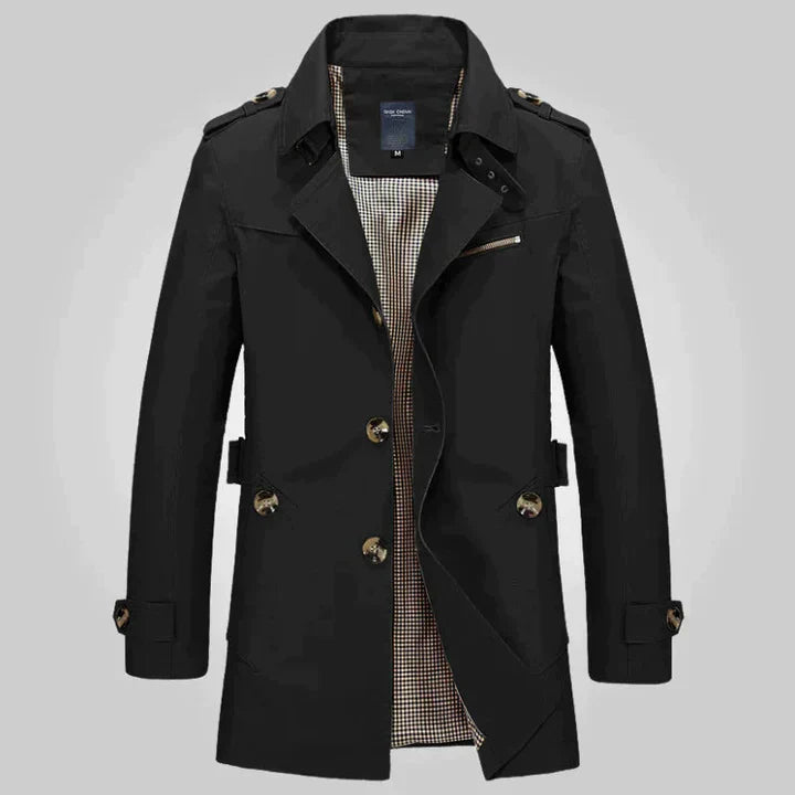 Samuel - Elegant Trench Coat For Men