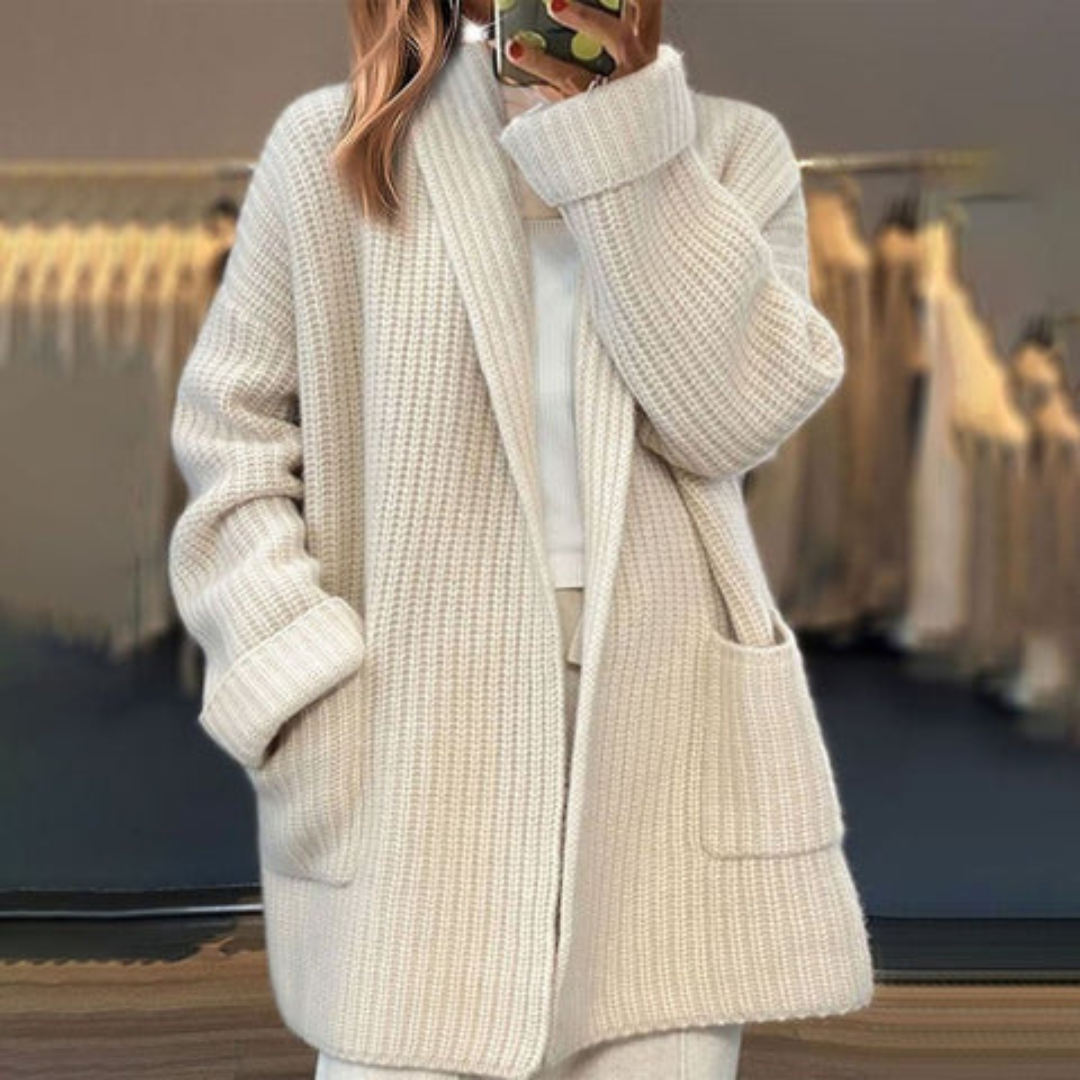 Mira - Long Knitted Ladies Cardigan