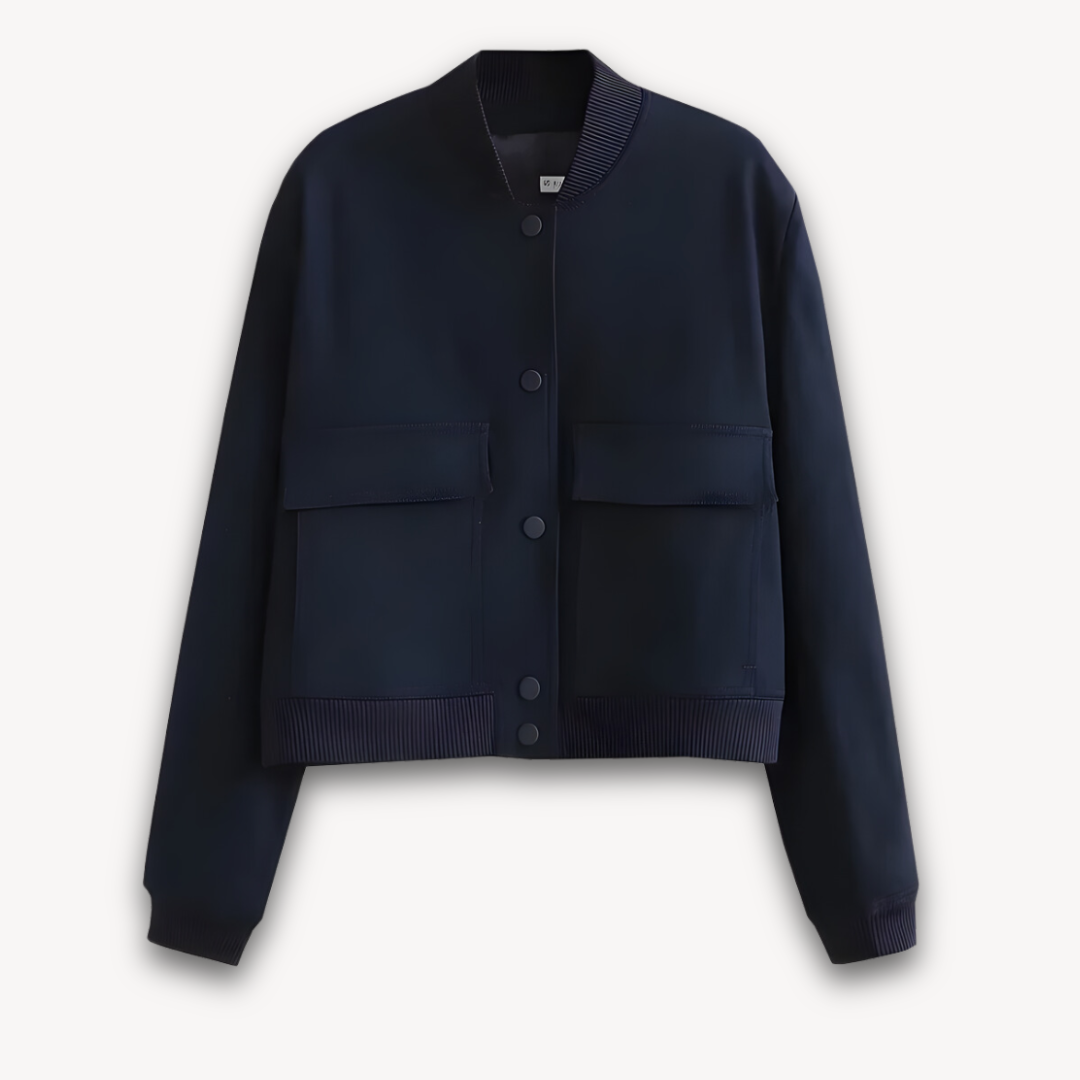 Loravelle | Women's Bomber Jacket - Lightweight Polyester - Stylish Casual Outerwear for Adults