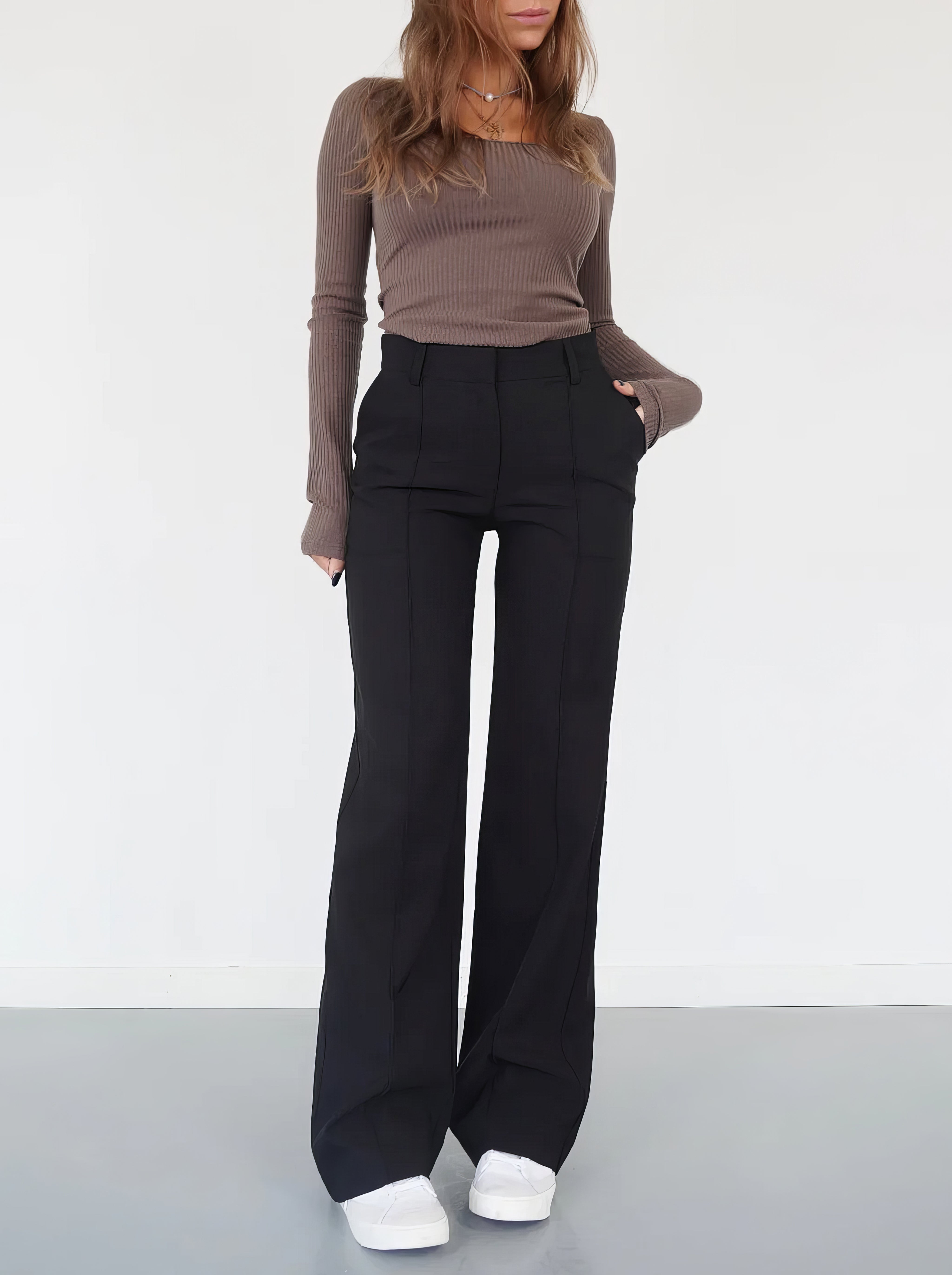 Susanne - Elegant, Comfortable Pants With Wide Legs