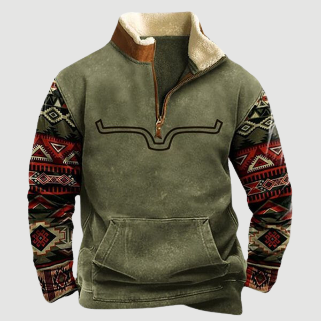 Rua™ Vintage Half-zip Fleece Sweater