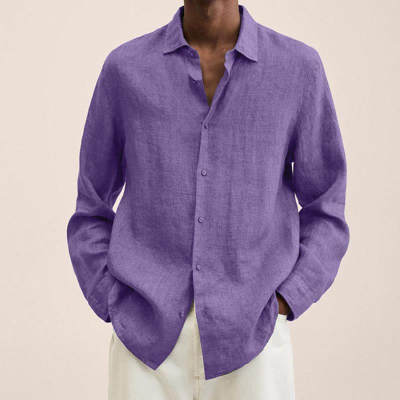 Finnian - Long-sleeved linen shirts for men