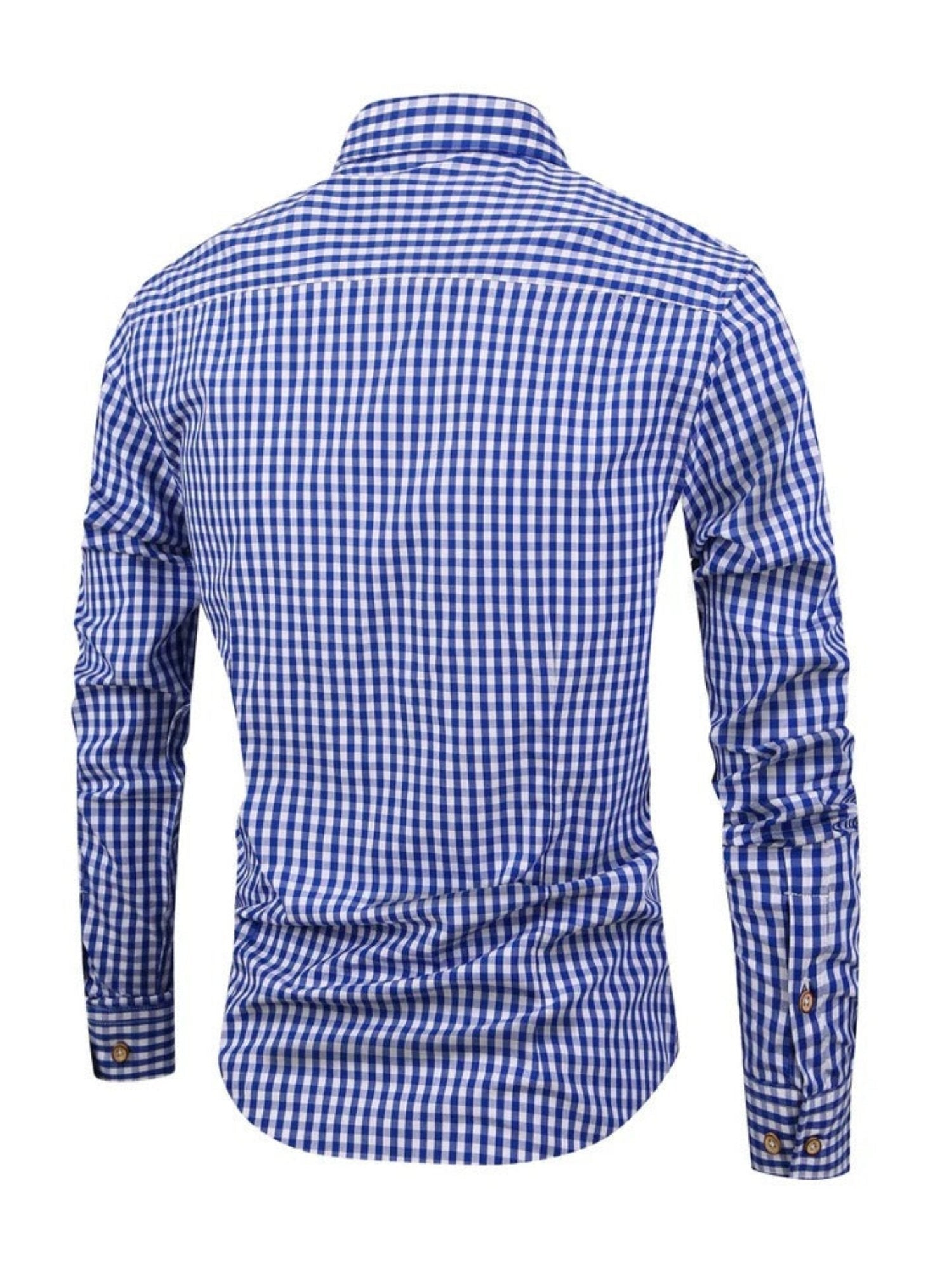 Walker - Checked Long-Sleeved Shirt - Classic - Trendy - Ideal for Autumn