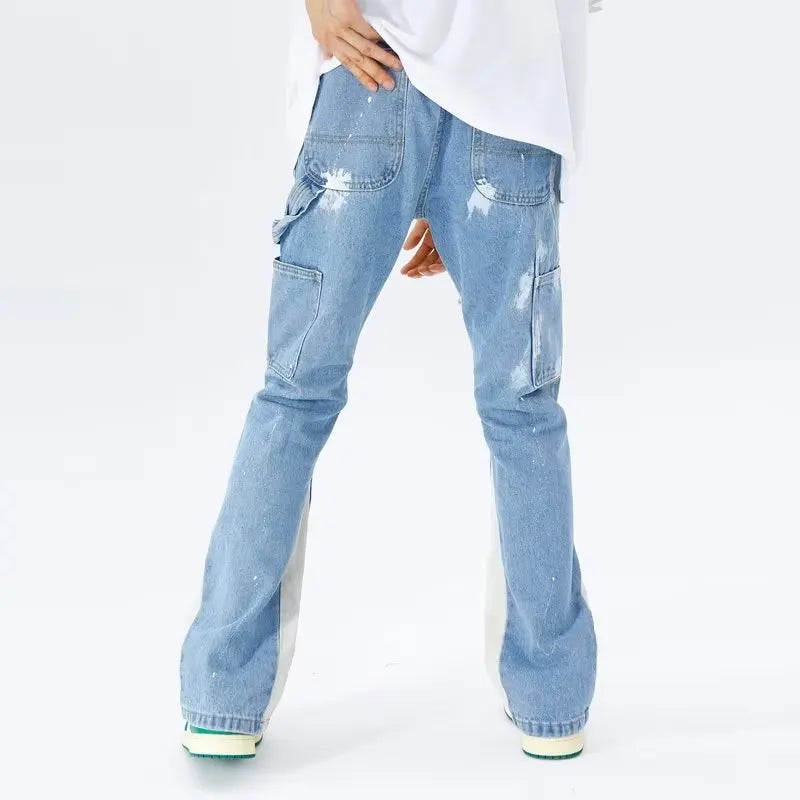 Teddy - Denim trousers with drawstrings