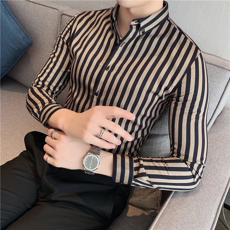 Dean - Vertical stripe shirt