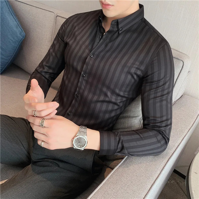 Dean - Vertical stripe shirt