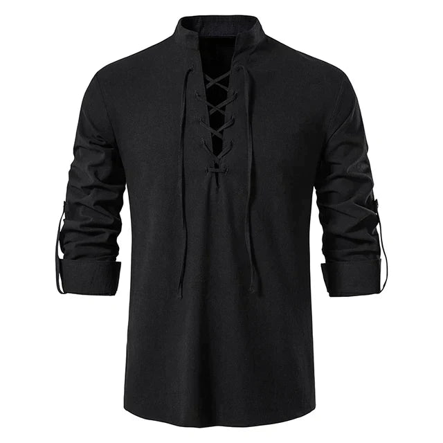 Loyd - Men's lace-up shirt