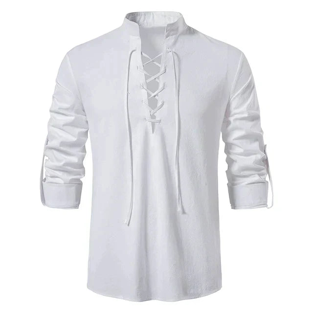 Loyd - Men's lace-up shirt