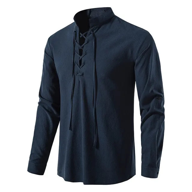 Loyd - Men's lace-up shirt