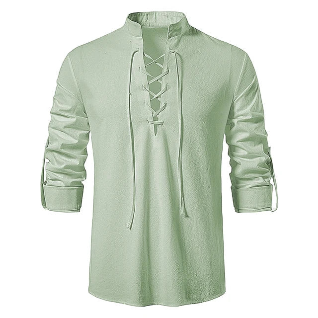 Loyd - Men's lace-up shirt