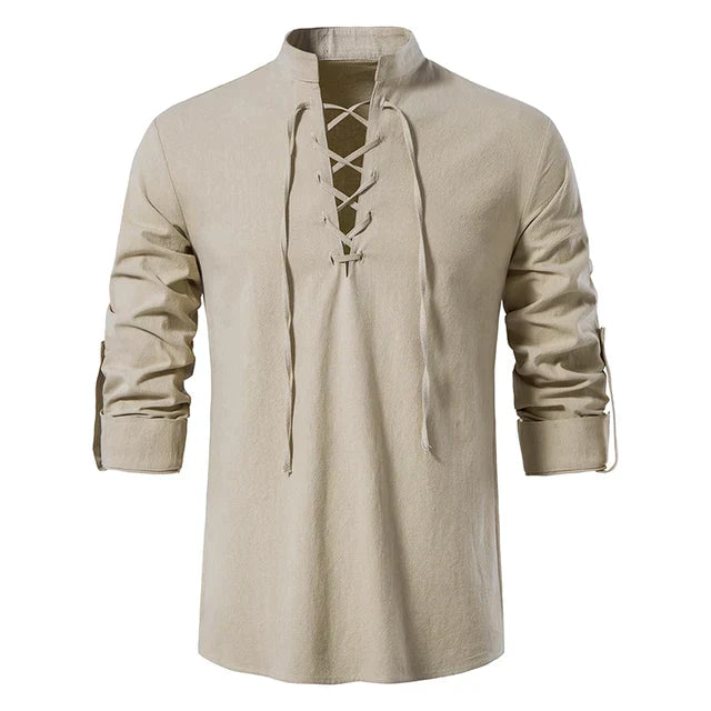 Loyd - Men's lace-up shirt