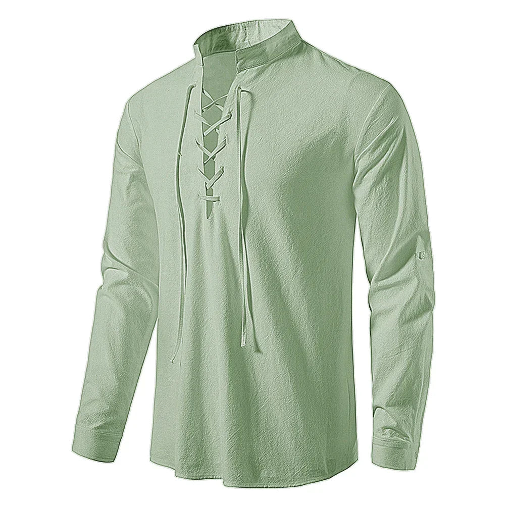 Loyd - Men's lace-up shirt