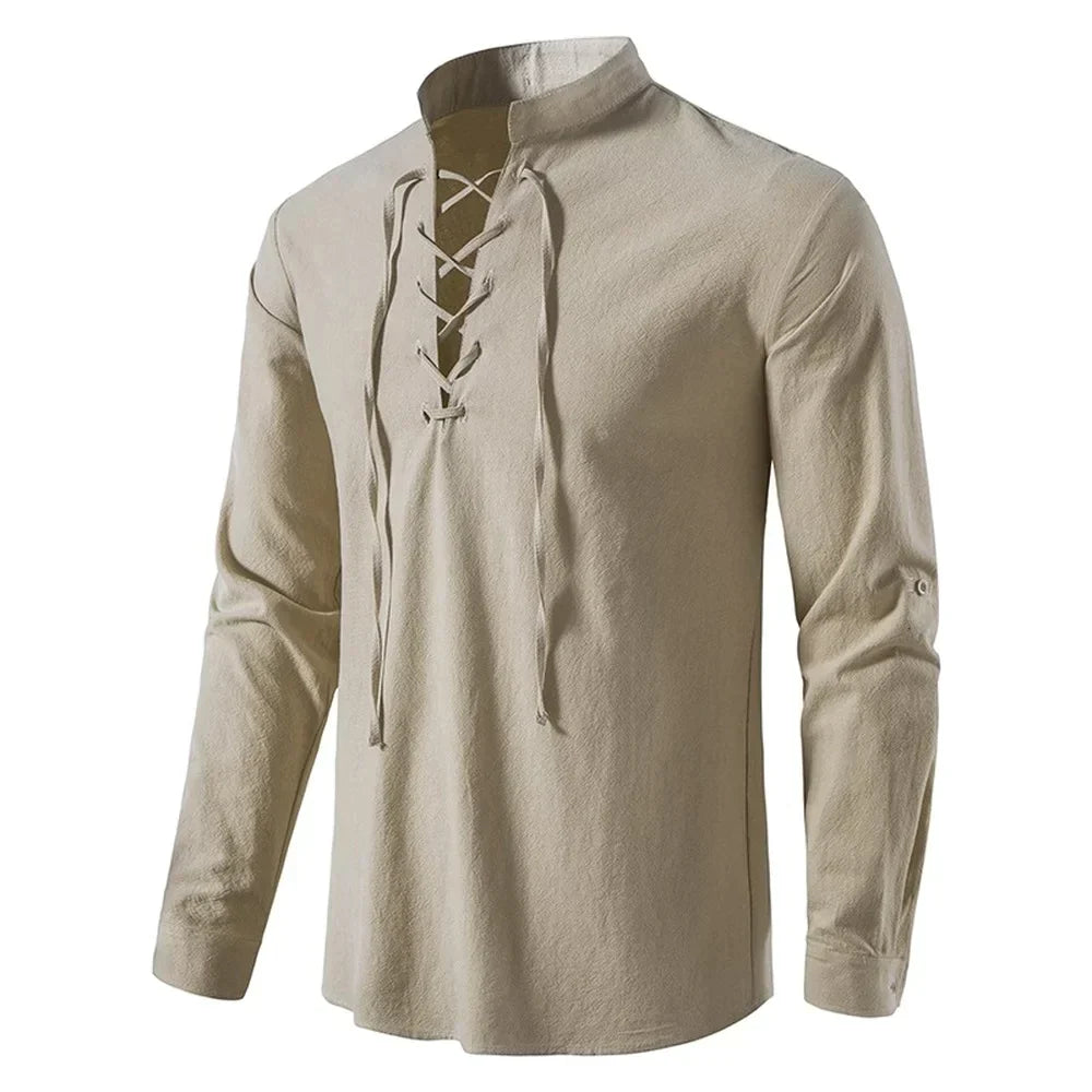 Loyd - Men's lace-up shirt