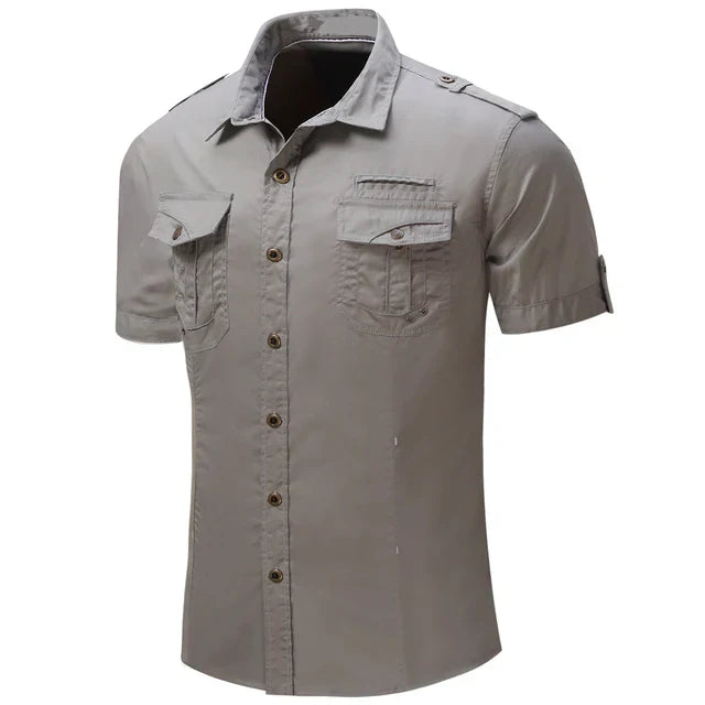 Warren - Casual cargo shirt