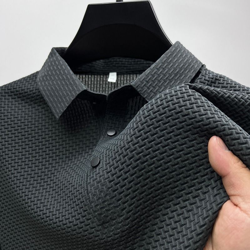 Faris - Breathable summer shirt with mesh V-neck