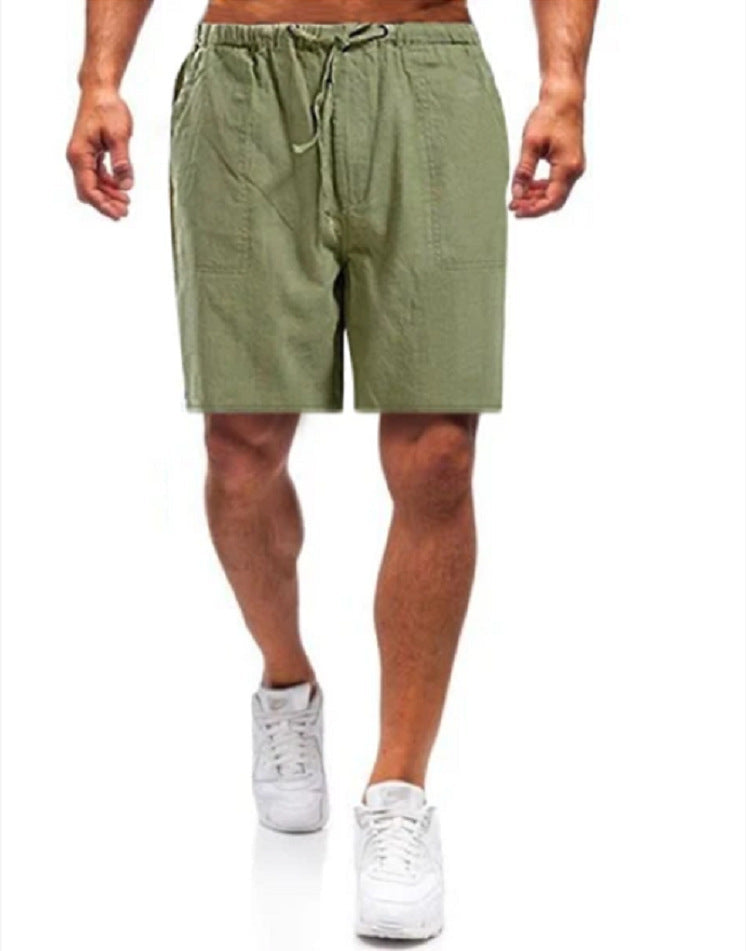 Alexei - Men's linen shorts in large sizes