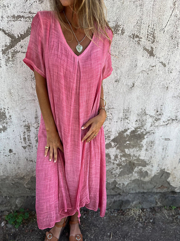 Wynter | Comfy midi dress with V-neck