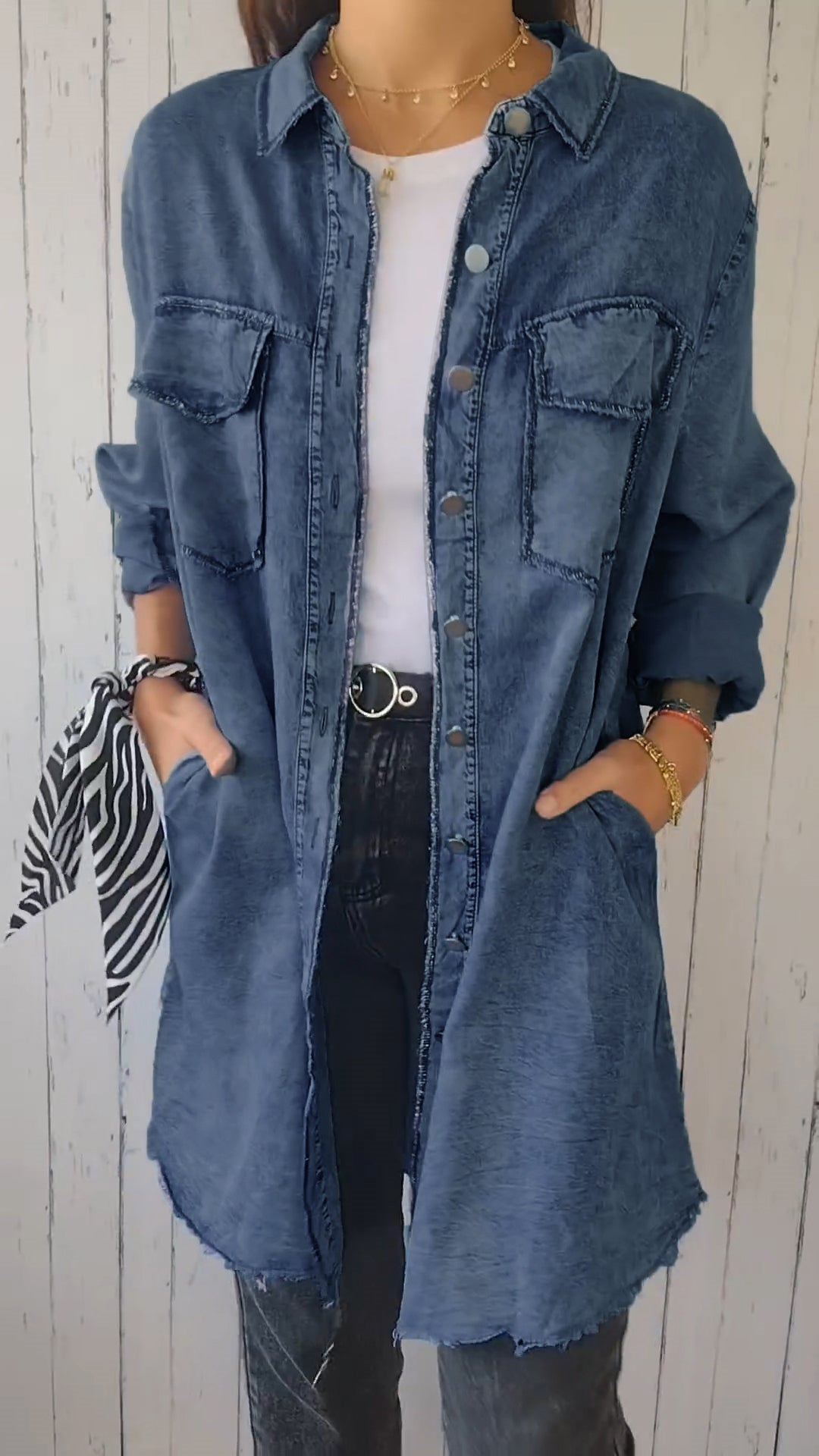 Elssia - Comfortable denim jacket