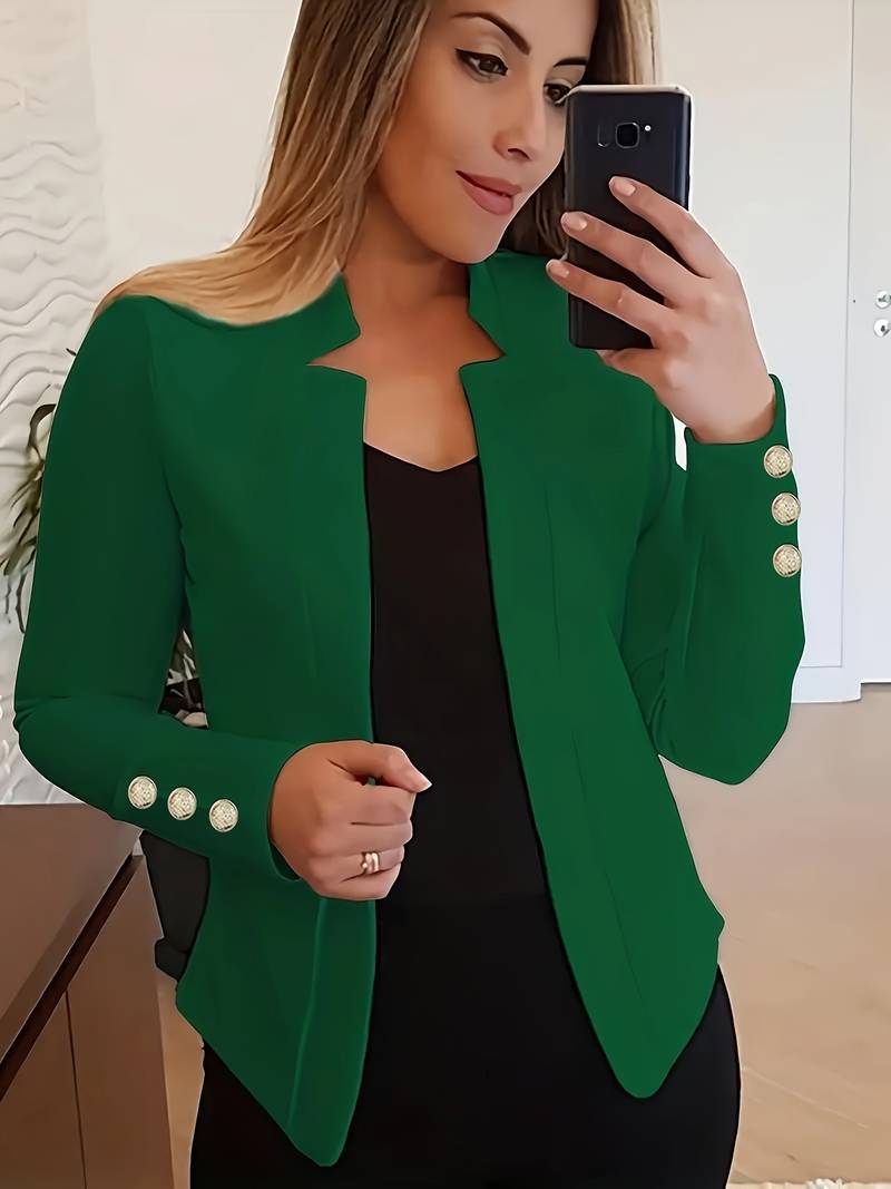 Emma – casual long sleeve button blazer