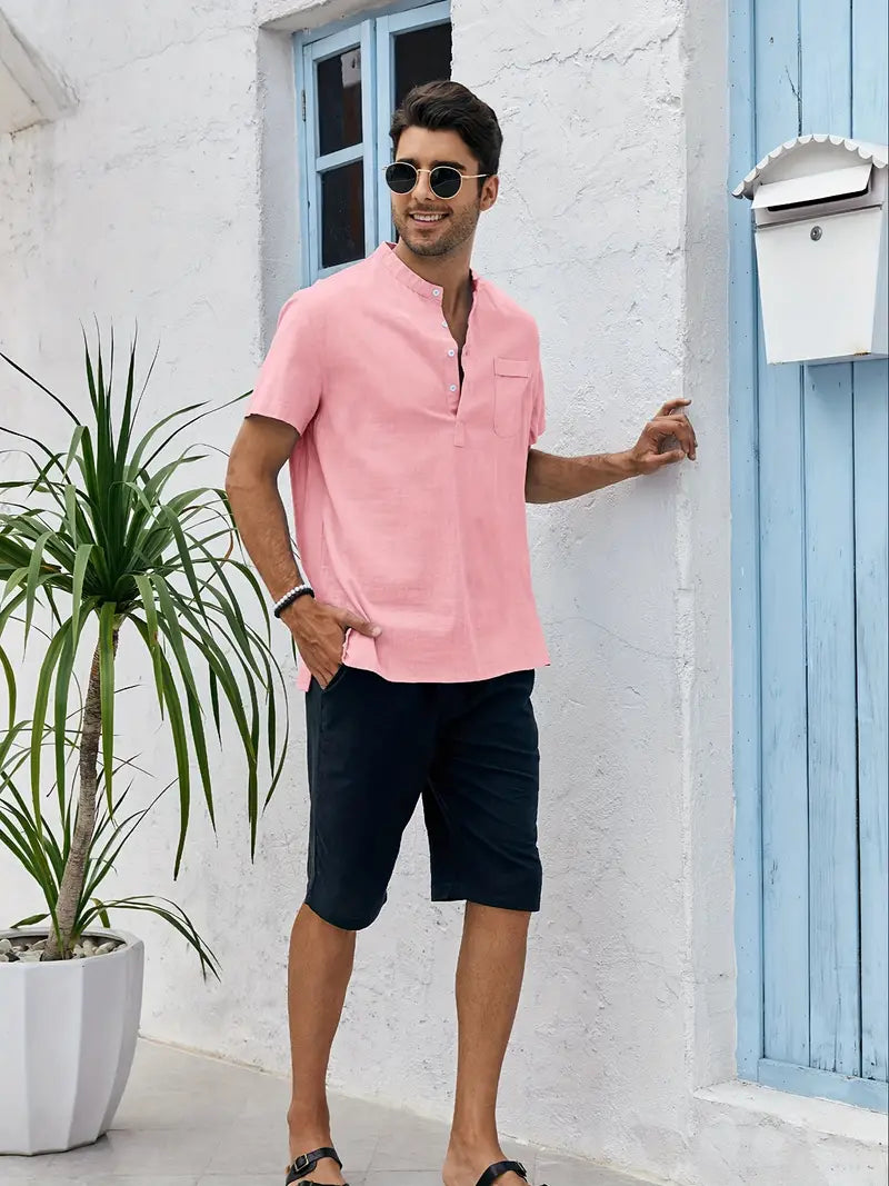 Joe – stylish no-short sleeve shirt for men