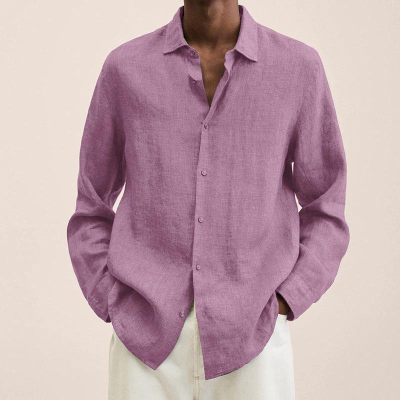 Finnian - Long-sleeved linen shirts for men