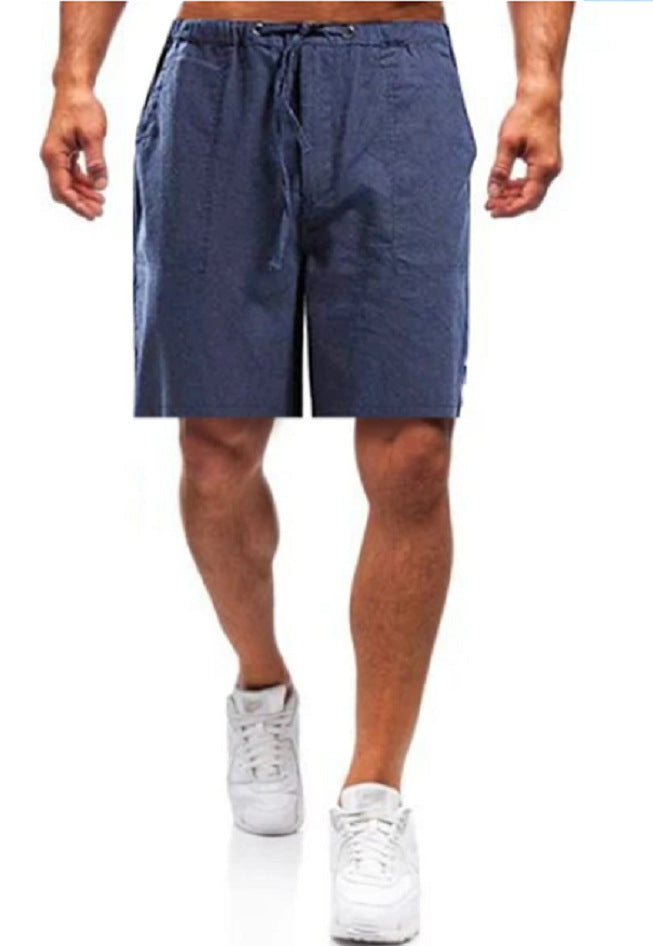 Alexei - Men's linen shorts in large sizes