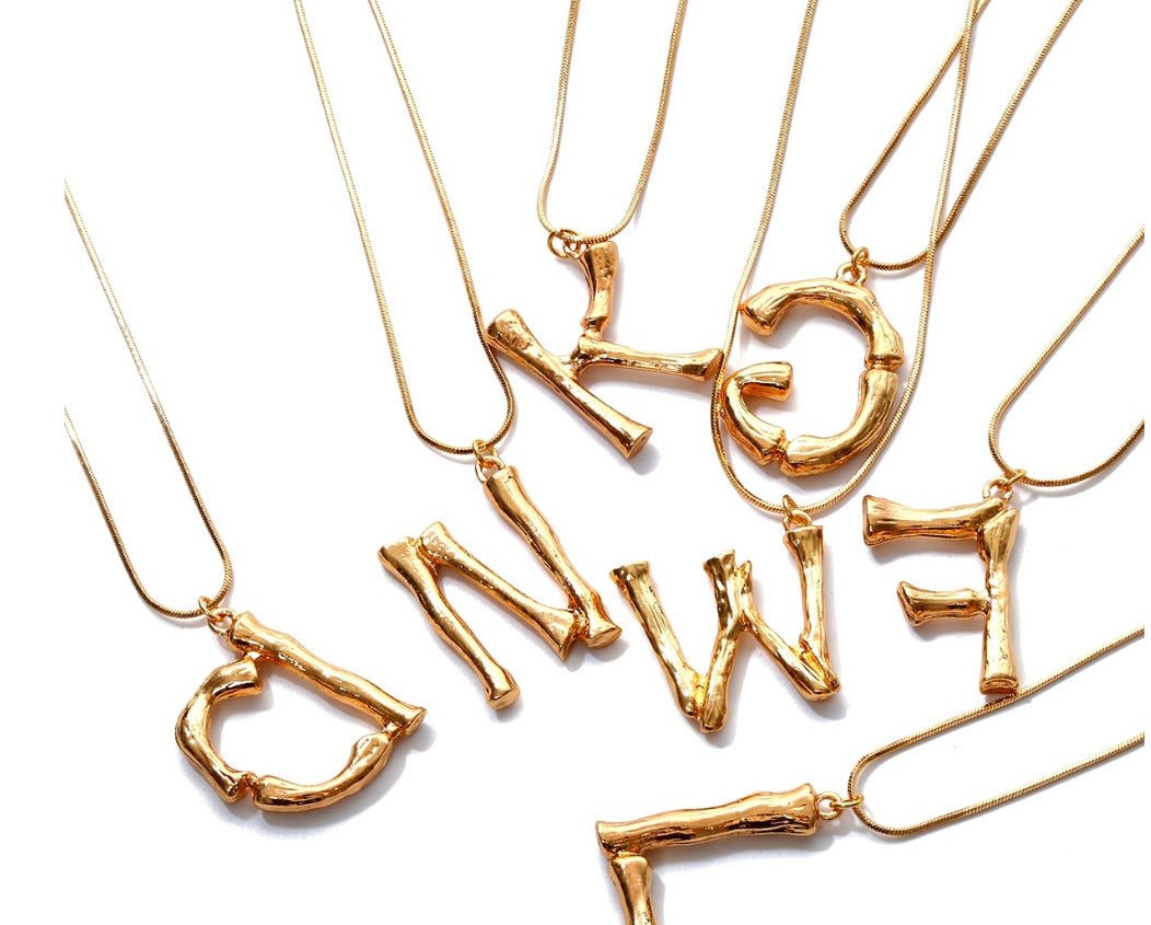 Fashion 26 letter necklace