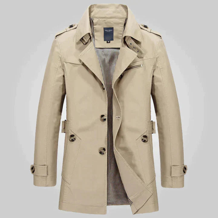 Samuel - Elegant Trench Coat For Men