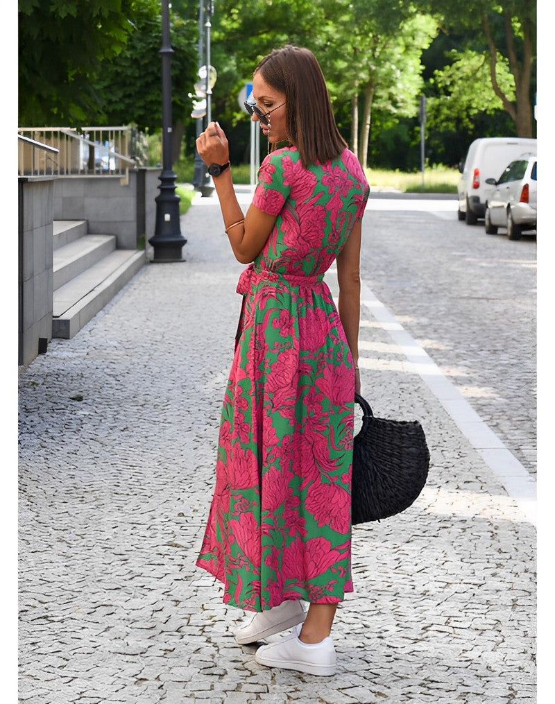 Anna dress with floral print spring/summer