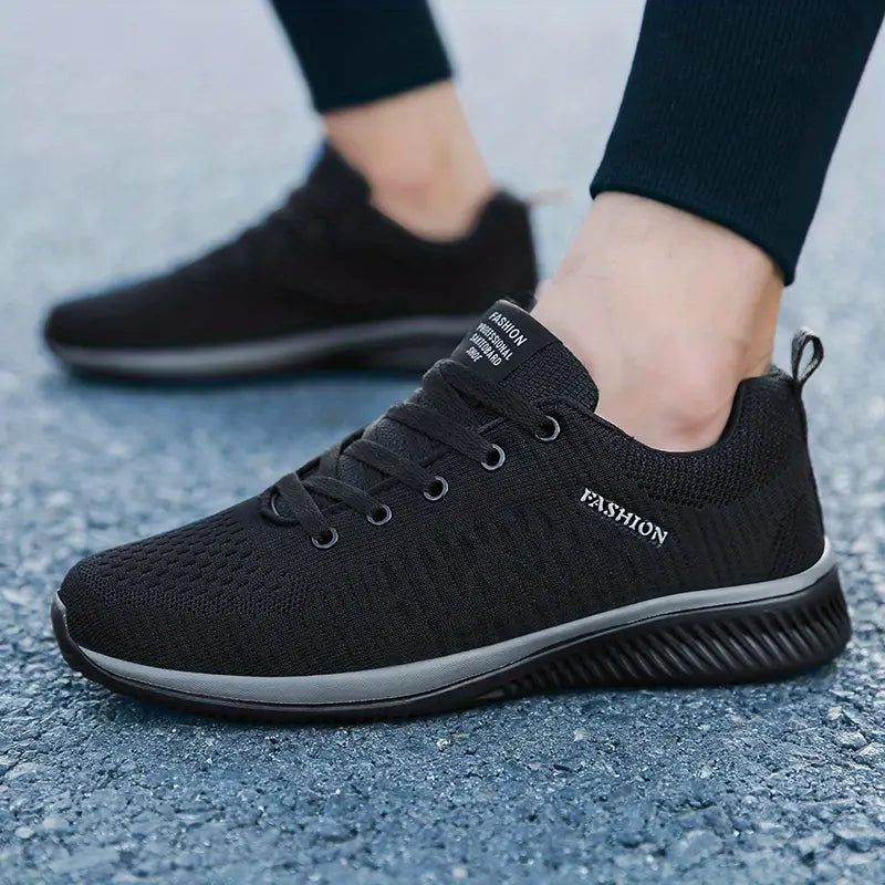 Simon - Sporty running shoes in knit