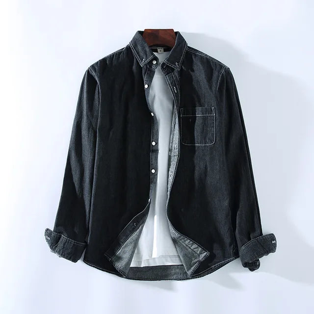 Alistair - Casual denim overshirt