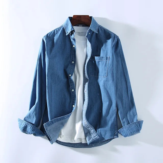 Alistair - Casual denim overshirt