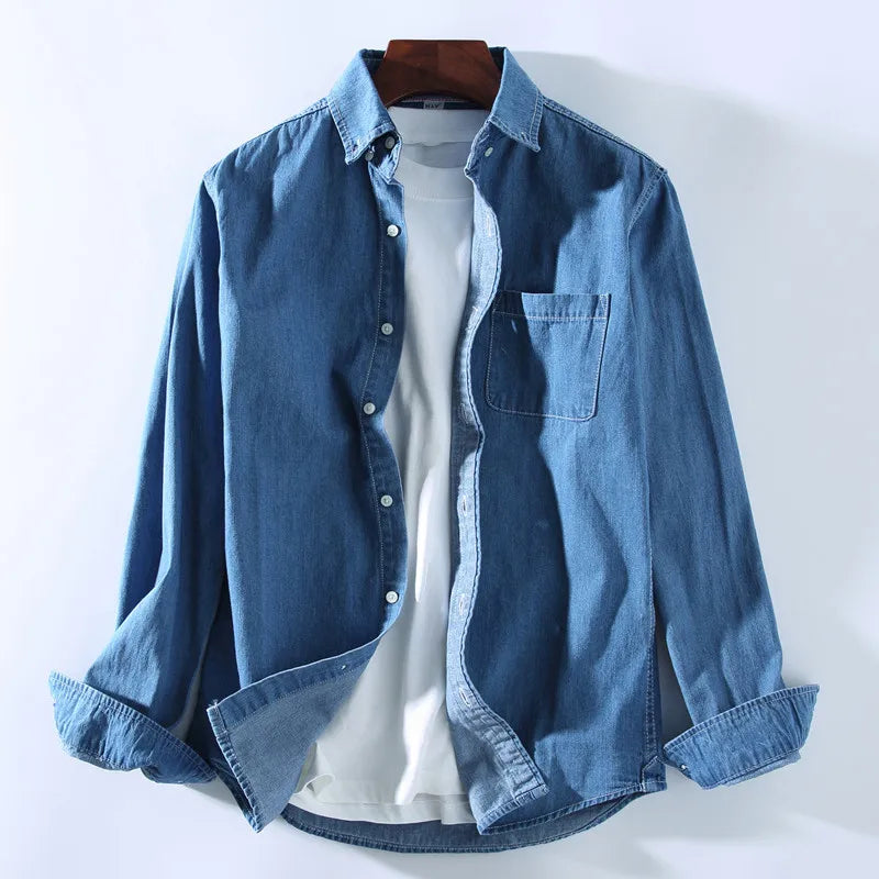 Alistair - Casual denim overshirt