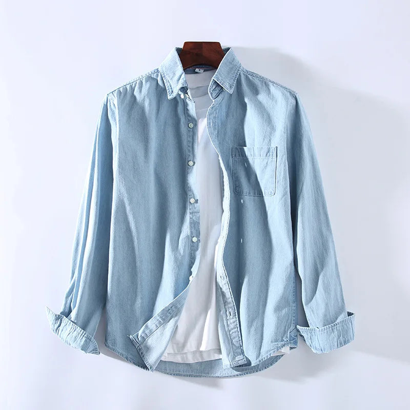 Alistair - Casual denim overshirt