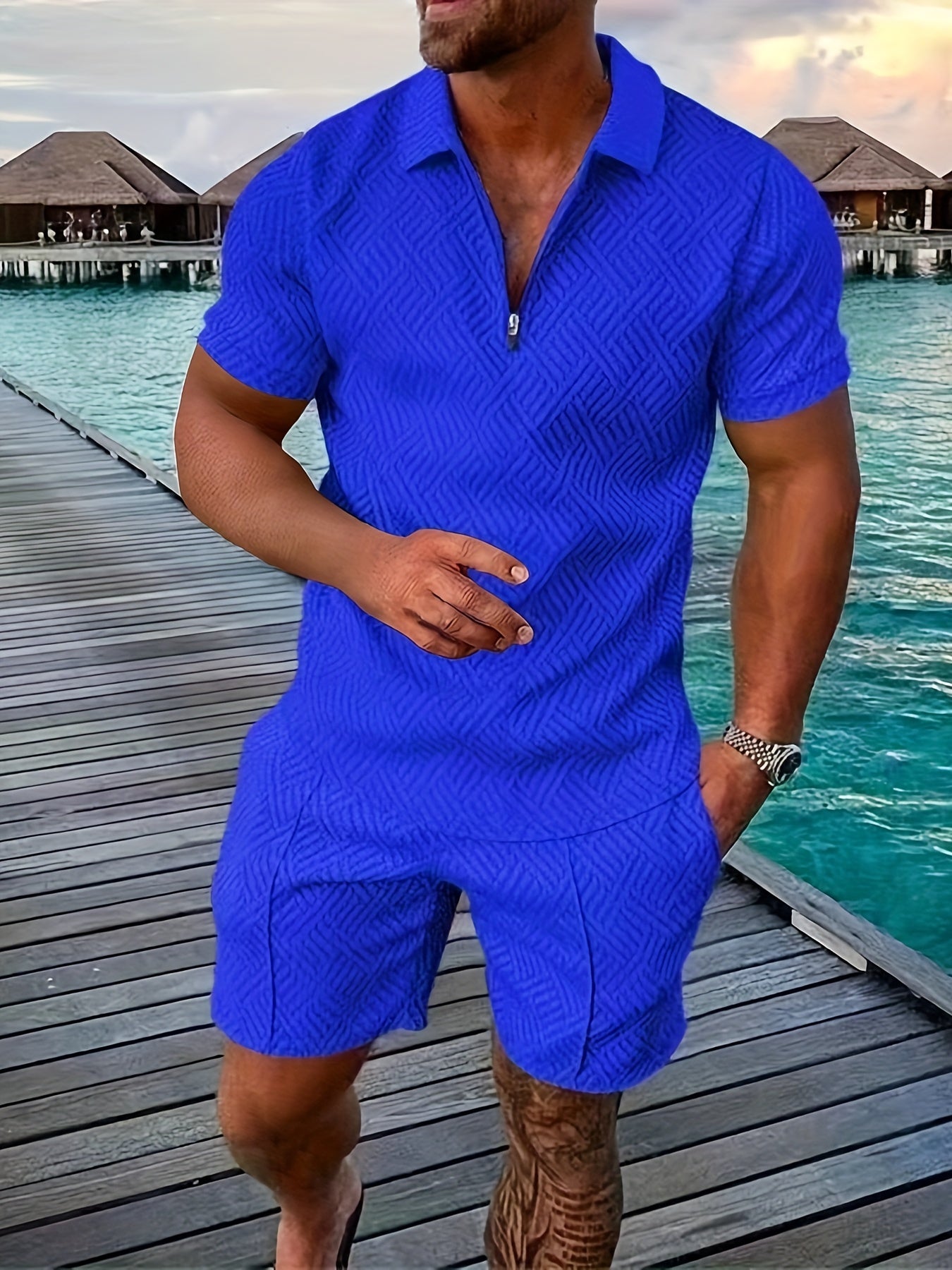 Landon | Men's Shirt & Shorts Set