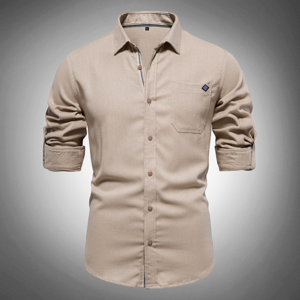 Evan - Men's shirt with button placket