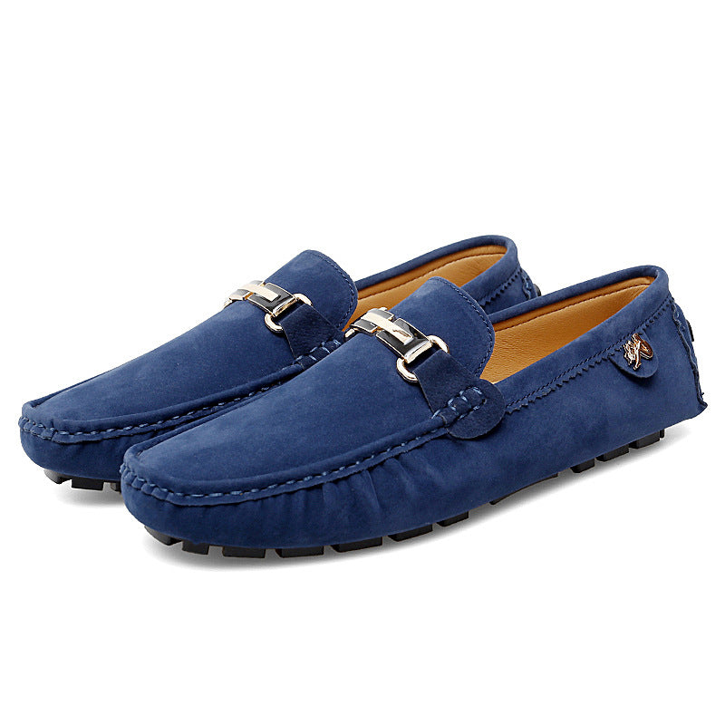 Toby - Elegant leather loafer moccasins