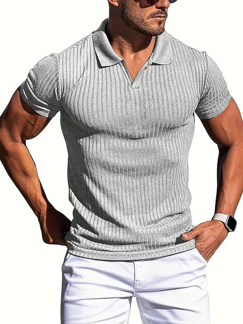 Oliver – slim fit ribbed shirt for men