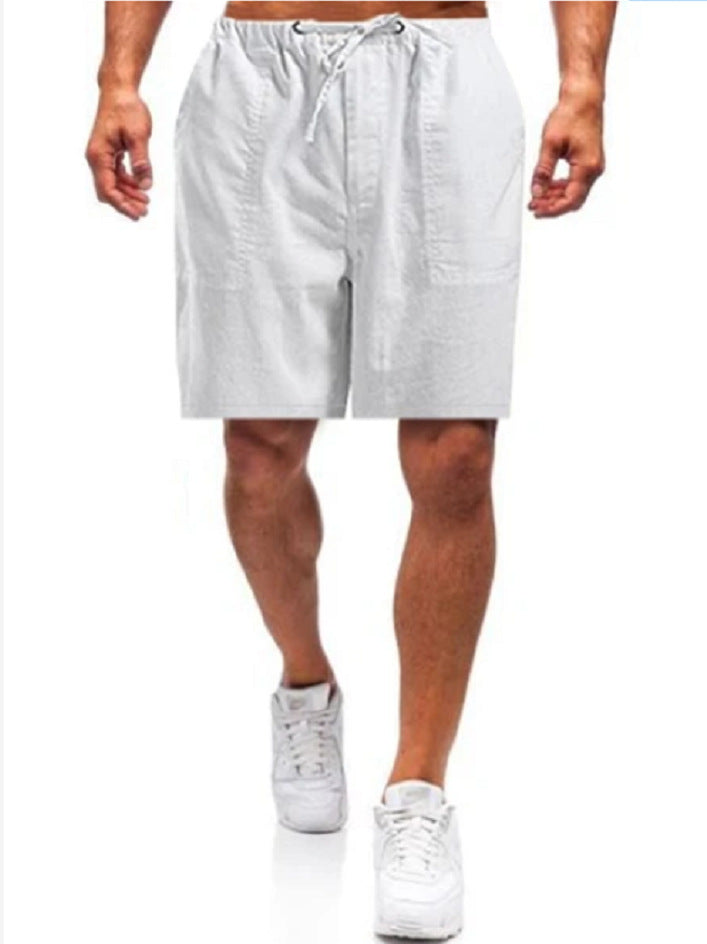 Alexei - Men's linen shorts in large sizes