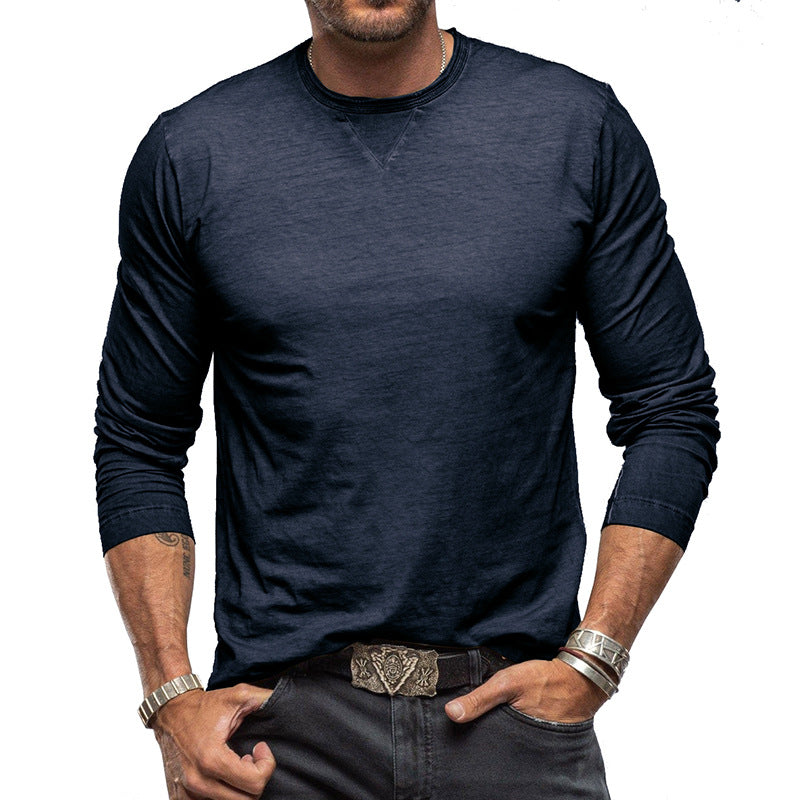 Hadrien - Long-sleeved cotton T-shirt for men