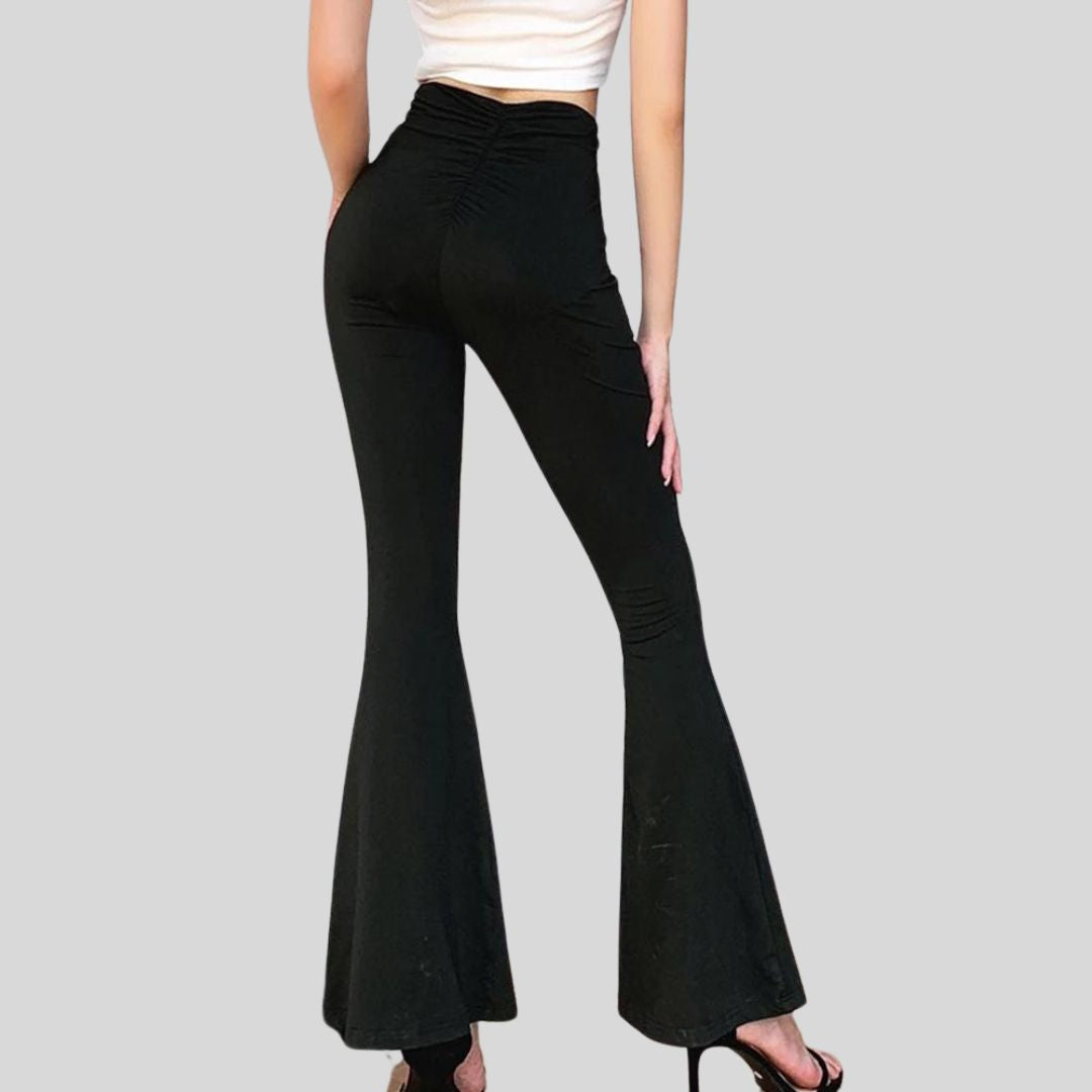 Gabrielle - Elegant flared trousers with high waist