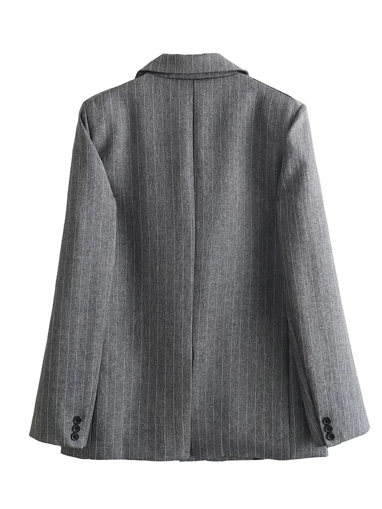 Striped tailored blazer for women