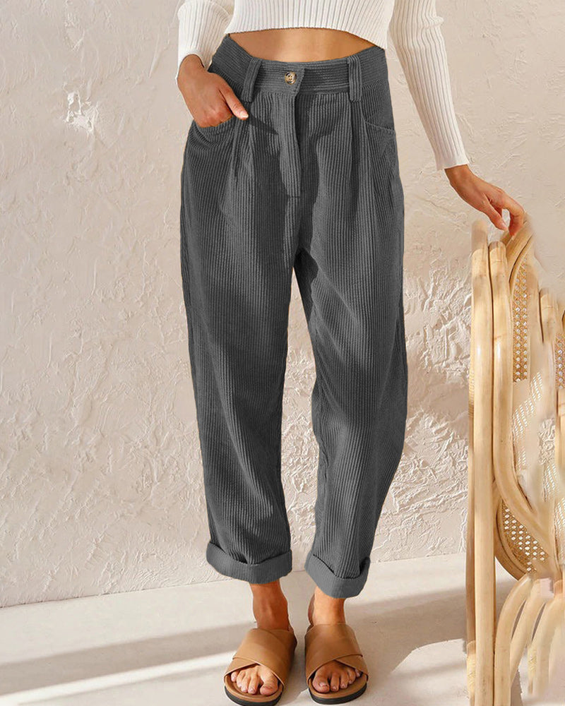 Aletta - Corduroy Trousers For Women