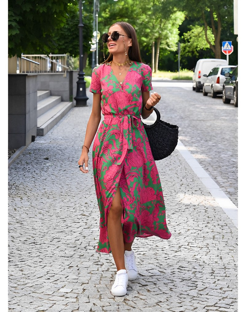 Anna dress with floral print spring/summer