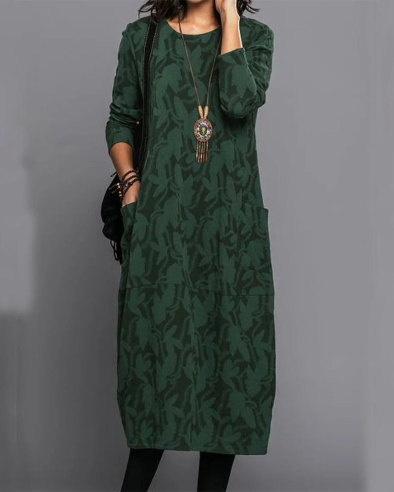 Adele - Elegant & Comfortable Vintage-Inspired Dress with Breathable Fabric